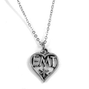 Miniature EMT Paramedic Charm Necklace